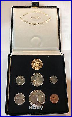 Canada 1967 Centennial $20 Gold & Silver Proof 7- Coin Set Leather Case Original