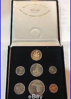 Canada 1967 Centennial $20 Gold & Silver Proof 7- Coin Set Leather Case Original