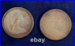 Canada 1967 Specimen Confederation Silver Dollars, Lot Of (2) Coins, Both Gems