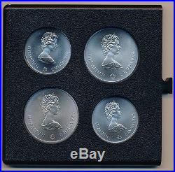 Canada 1976 Montreal Olympics Sterling Silver 28-Coin Set