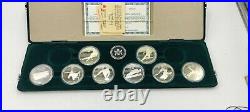 Canada 1988 Calgary Winter Olympic PROOF Silver Coin Set 8 Coins with box & COA