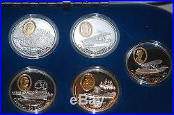 Canada 1990-1994 Aviation First Series, $20 sterling Silver Proof set of 10 RARE