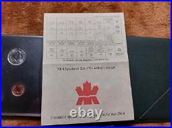 Canada 2005 Proof Silver Dollar National Flag + 2004 Specimen Set FREE POST
