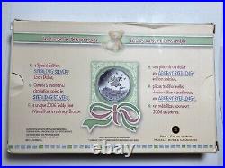 Canada 2006 Commemorative Baby Sterling Silver Coin Set & Teddy Bear Medallion