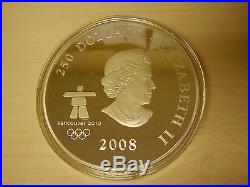 Canada 2008 Fine Silver 1 Kilo $250 Coin in Case