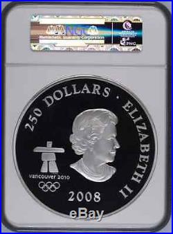 Canada 2008 Silver 1 kilo Coin $250 Towards Confederation Olympics NGC PF69