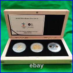 Canada 2009 Special Edition Olympic Silver 3-Coin Set Scarce