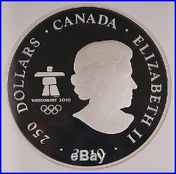 Canada 2010 $250 Silver Kilo Gram 32.15 Oz Winter Olympic Eagle NGC PF70 UC +OGP