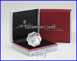 Canada 2010 Year of the Tiger Chinese Lunar Zodiac $15 Lotus Shaped Silver Proof