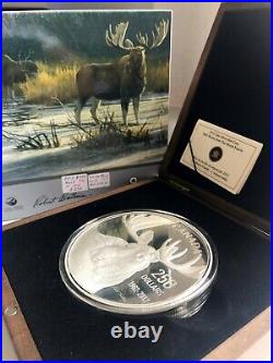 Canada 2012 1 Kilogram Pure Silver Coin $250 Robert Bateman Moose RCM