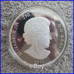 Canada 2012 $250 1 Kilo. 999 Silver Coin Dragon Display Case And Certificate