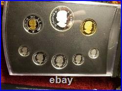 Canada 2012 All Fine Silver Proof Set Has Gold Plated Silver Penny War 1812