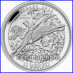 Canada 2012 Cowboy on Bronco Calgary Stampede 100th $50 5 Oz Pure Silver Proof