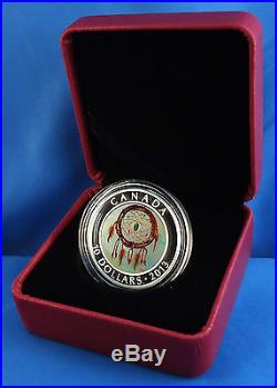 Canada 2013 $10 Dreamcatcher 99.99% Pure Silver Hologram Color Proof Coin Canada 2013 $10 Dreamcatcher 99.99% Pure Silver Hologram Color Proof Coin