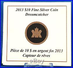 Canada 2013 $10 Dreamcatcher 99.99% Pure Silver Hologram Color Proof Coin Canada 2013 $10 Dreamcatcher 99.99% Pure Silver Hologram Color Proof Coin