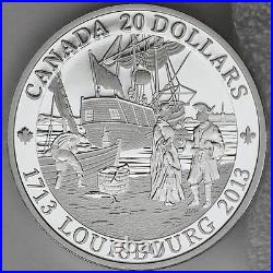 Canada 2013 $20 300th Anniversary of Louisbourg 1 oz. Pure Silver Proof Coin