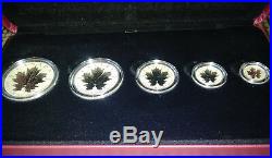 Canada 2013 25th Anniversary Silver Maple Leaf Fine Silver Fractional Set