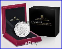 Canada 2013 25th Anniversary of the SML $50 5 Ounce Pure Silver Maple Leaf