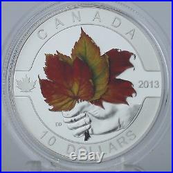Canada 2013 Maple Leaf Strong & Free 1/2 oz. Pure Silver $10 Matte Proof Color