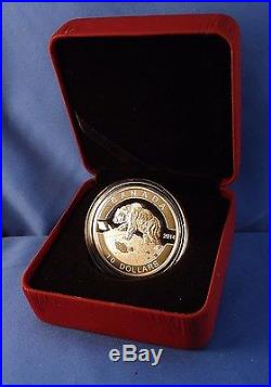 Canada 2014 $10 Grizzly Bear 1/2 oz. 99.99% Pure Silver Matte Proof
