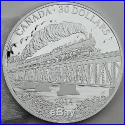 Canada 2014 $30 Grand Trunk Pacific Railway, 2 Troy oz. Pure Silver Proof Coin