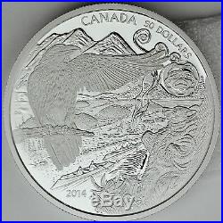 Canada 2014 $50 Aboriginal Legend of the Spirit Bear 5 oz. Pure Silver Proof
