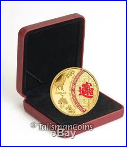 Canada 2014 Five Blessings Good Fortune $50 1 Oz Pure Gold Proof MINTAGE 350