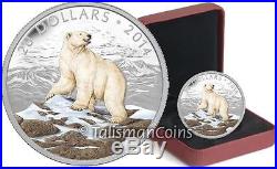 Canada 2014 Iconic Canadian Animals #1 Arctic Polar Bear $20 Color Silver Proof