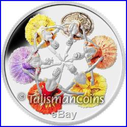 Canada 2014 Royal Winnipeg Ballet 75th $20 Pure Silver Color Proof in Music Box