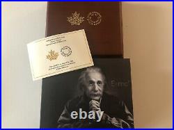 Canada 2015, 10 oz. Fine Silver Coin Albert Einstein Mintage1,500
