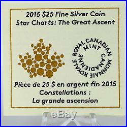 Canada 2015 $25 Great Ascent Pure Silver Glow-in-the-Dark Color Proof Coin #3