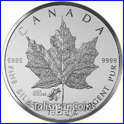 Canada 2015 ANA Chicago Illinois Violet Privy Mark Show Silver Maple Leaf $5 SML