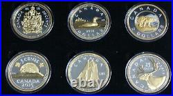 Canada 2015 Big Coins Series 5 OZ Silver Complete Set