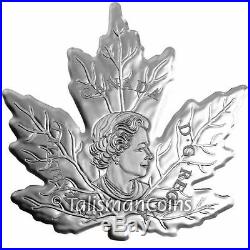 Canada 2015 Canadian Maple Leaf Shaped $20 Pure Silver Maple Leaf Proof SML