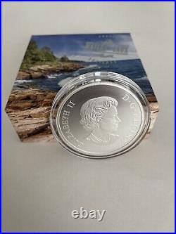 Canada 2015 Coastal Waters of Canada $200 Pure Silver Coin