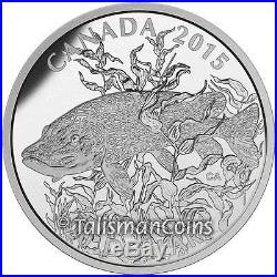 Canada 2015 Sportfish North America 4 Coin $20 Silver Proof Set Edge Lettering