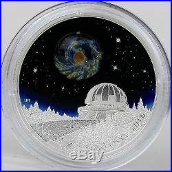 Canada 2016 $20 The Universe 1 oz Pure Silver Luminescent Borosilicate Glass