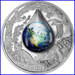 Canada 2016, Mother Earth, 3D Water Droplet, $20 Silver