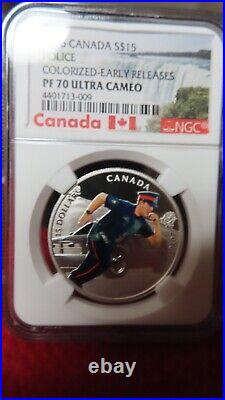 Canada 2016 POLICE OFFICER Heroes Policeman $15 Proof NGC PF70 Silver. 9999 Canada 2016 POLICE OFFICER Heroes Policeman $15 Proof NGC PF70 Silver. 9999