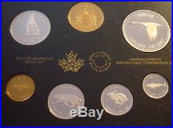 Canada 2017 Proof Set 1967 Centennial Coins 99.99% Fine Silver No Tax
