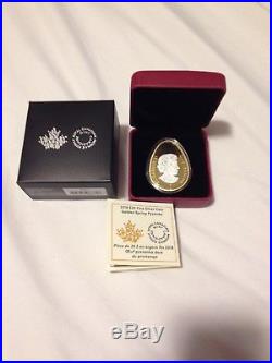 Canada 2018 Golden Spring Pysanka Ukrainian Egg Shaped $20 Silver Gold Plated