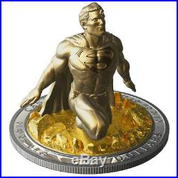 Canada 2019 Superman Last Son of Krypton Sculpture $100 10 Oz Silver Proof Coin