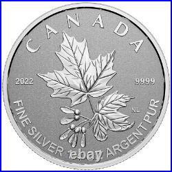 Canada 2022 Fine Silver Maple Leaf Fractional Set With Coa & Case