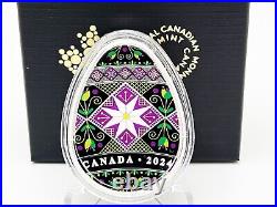 Canada 2024 20$ Traditional Ukrainian Pysanka Egg 1 oz Silver Coin SOLD OUT RCM