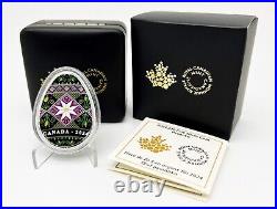 Canada 2024 20$ Traditional Ukrainian Pysanka Egg 1 oz Silver Coin SOLD OUT RCM