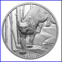 Canada $20 Pure Silver Coin, Ultra High Relief, Great Hunters COUGAR, 2024