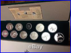Canada $20 Silver Dollars Olympic Coin Set 1988 Calgary Winter Games
