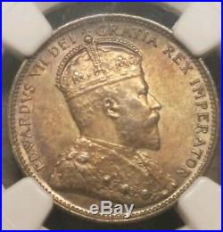 Canada 25 Cents 1902 H MS63 silver KM#11 25c Edward VII Scarce High Grade