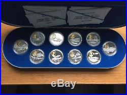 Canada Aviation Coin Series I AND II Complete Twenty Silver Coins in Two Cases