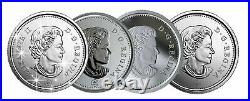 Canada CARIBOU 25 cents quarter coin, Same Coin Different Finishes, 2020
